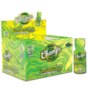 Champs Kratom Lime & Lemon Shots 10ml/Shot MIT 100 (12 Pack)