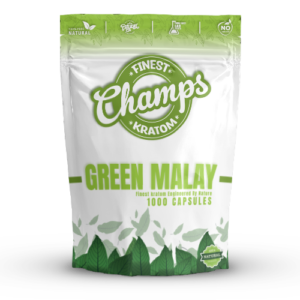 Champs Kratom Green Malay 1000 Capsules